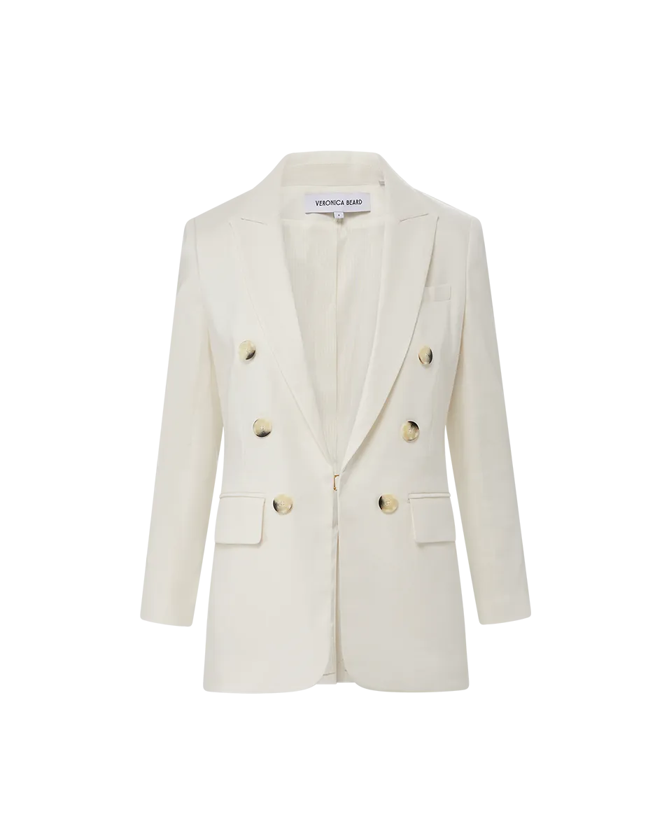 Bexley Stretch-Linen Dickey Jacket