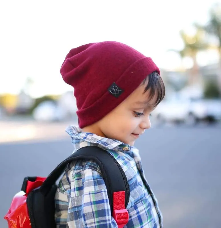 Burgundy | Cozy Sweater Knit Beanie