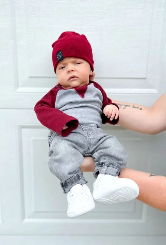 Burgundy | Cozy Sweater Knit Beanie