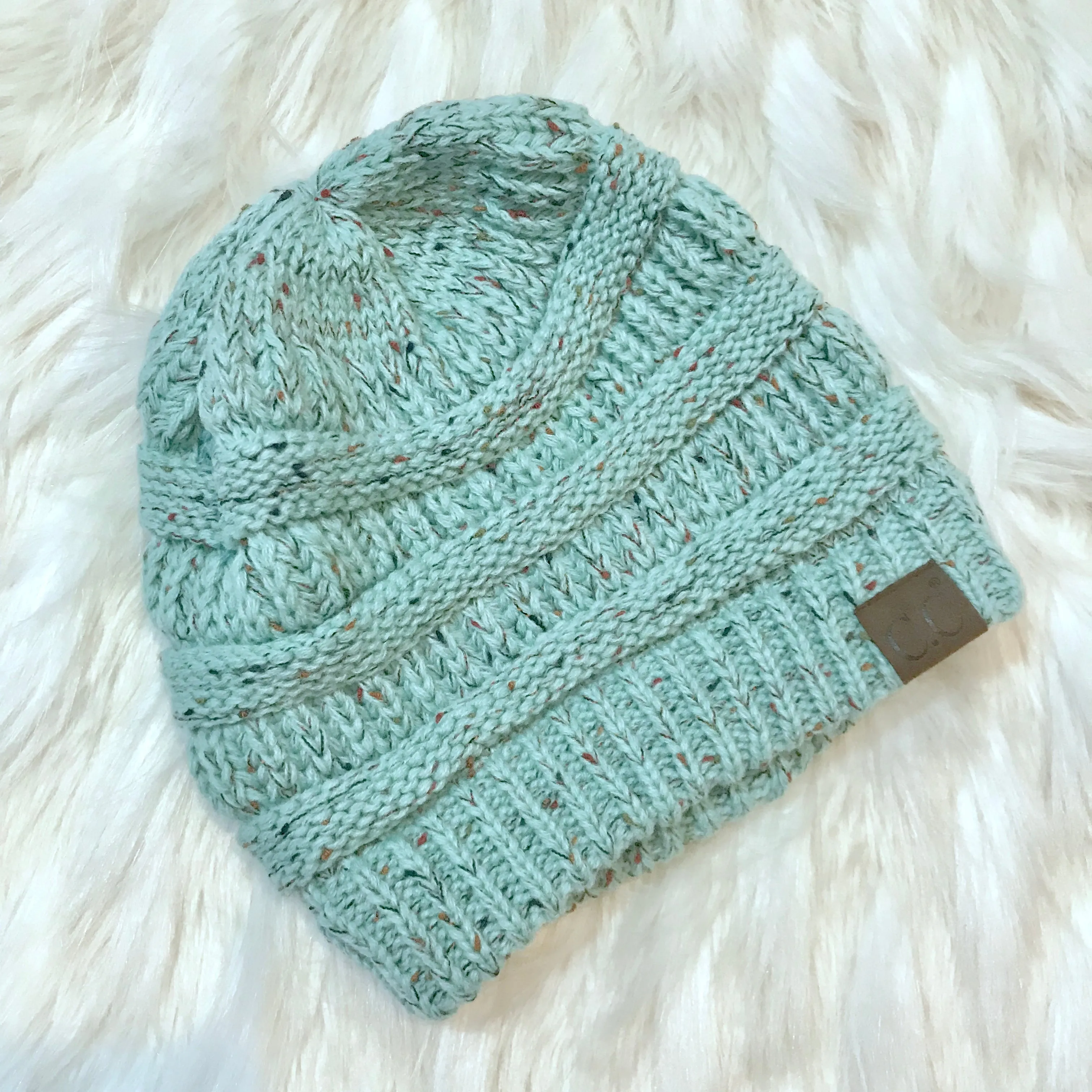 Chill Connection Mint Knit Beanie