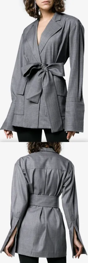 Deconstructed Wrap Blazer