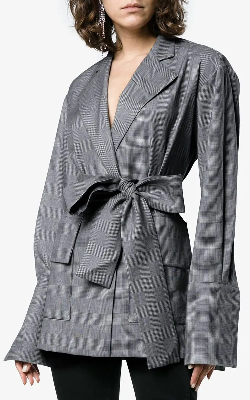 Deconstructed Wrap Blazer