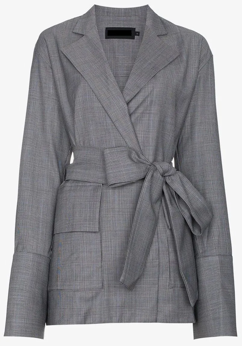 Deconstructed Wrap Blazer