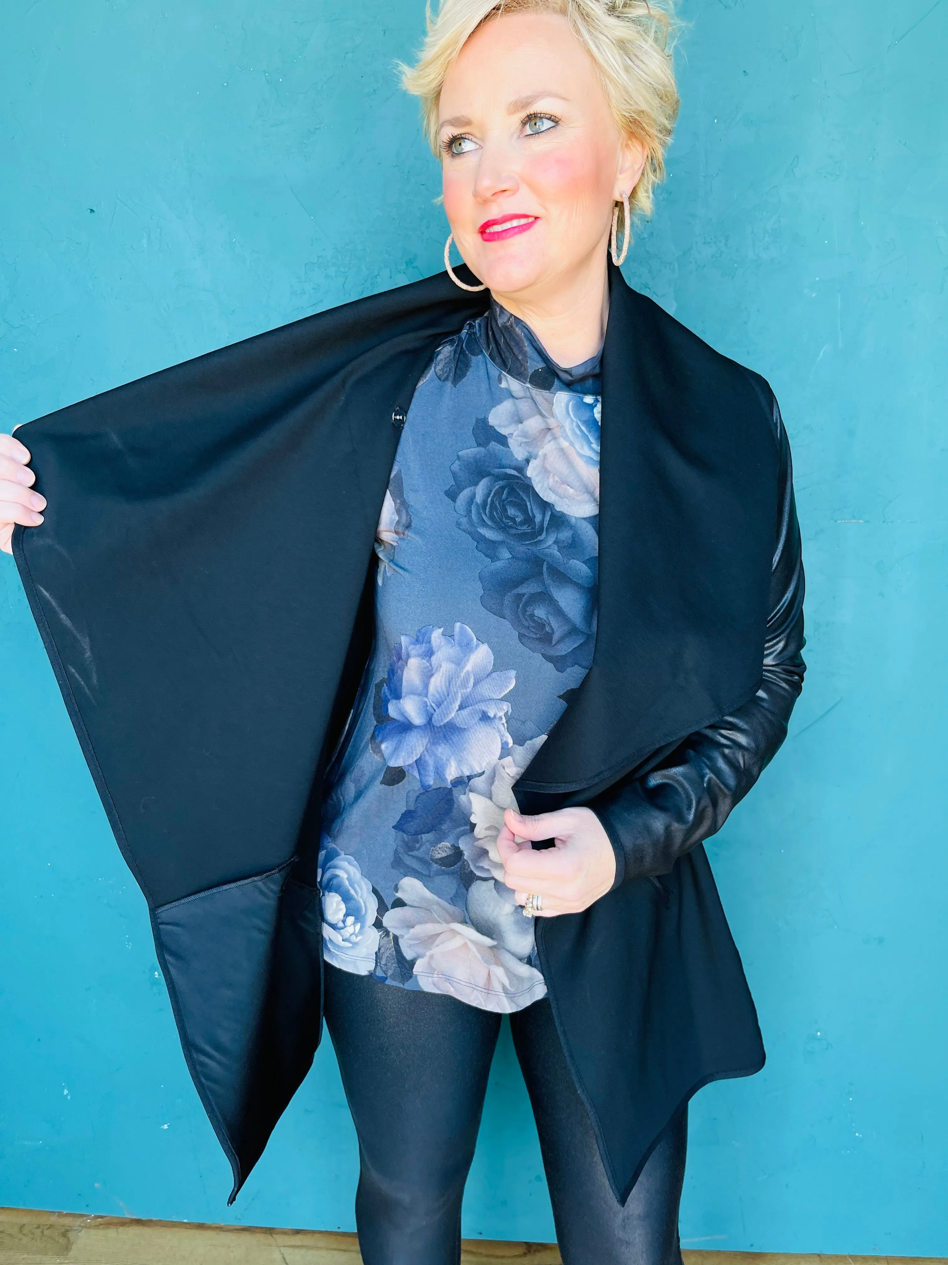 Drape Front Jacket