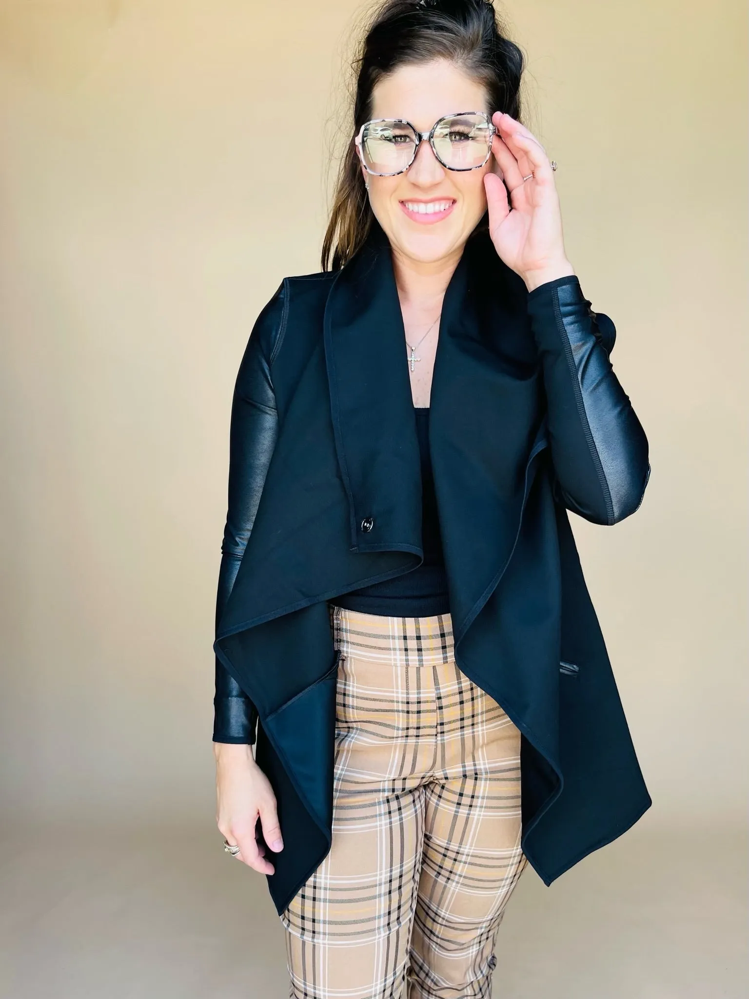 Drape Front Jacket