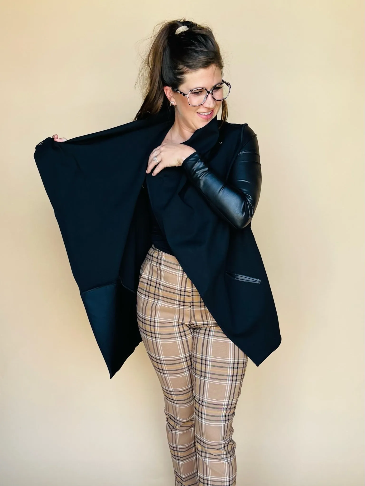 Drape Front Jacket
