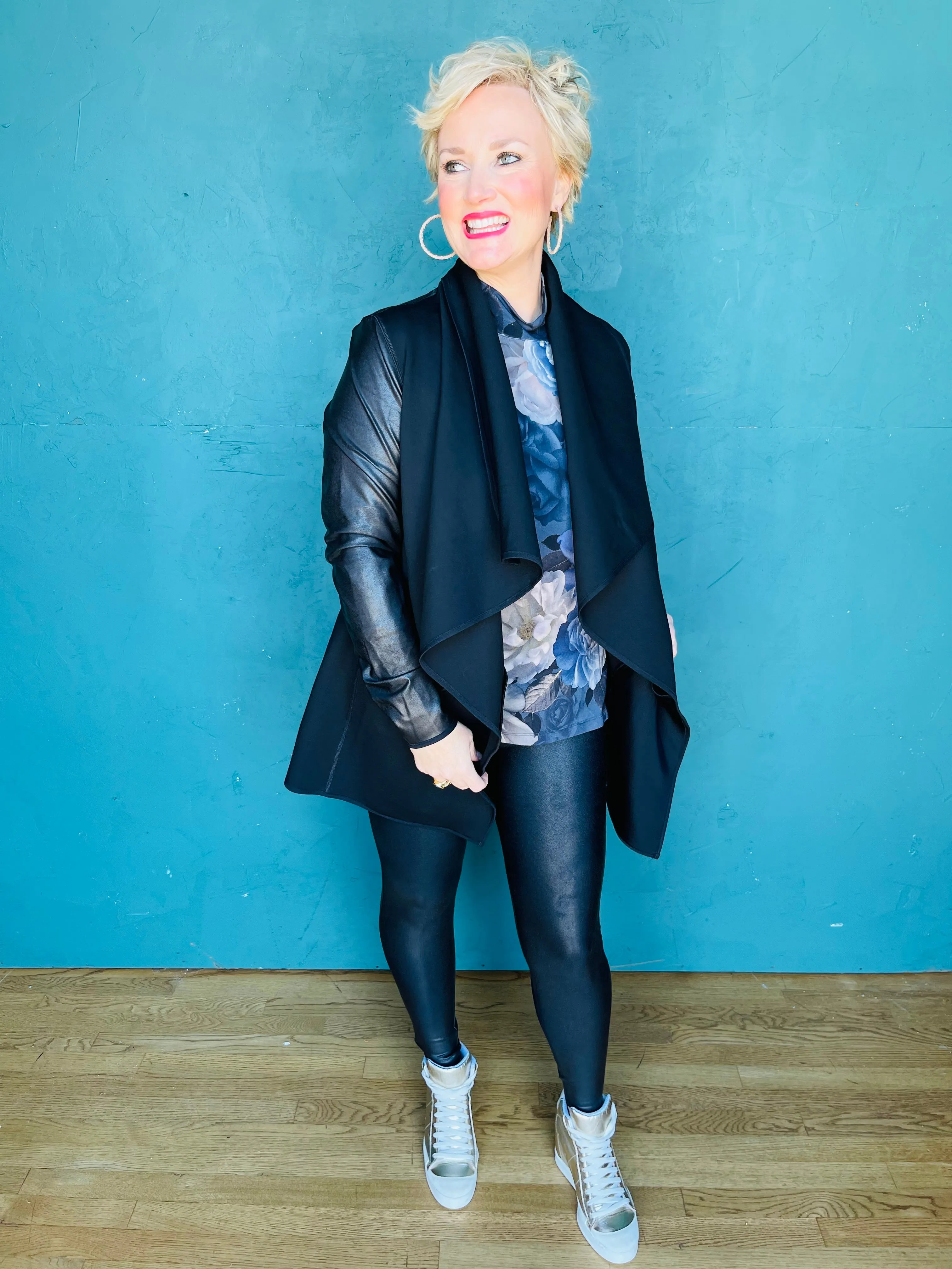 Drape Front Jacket