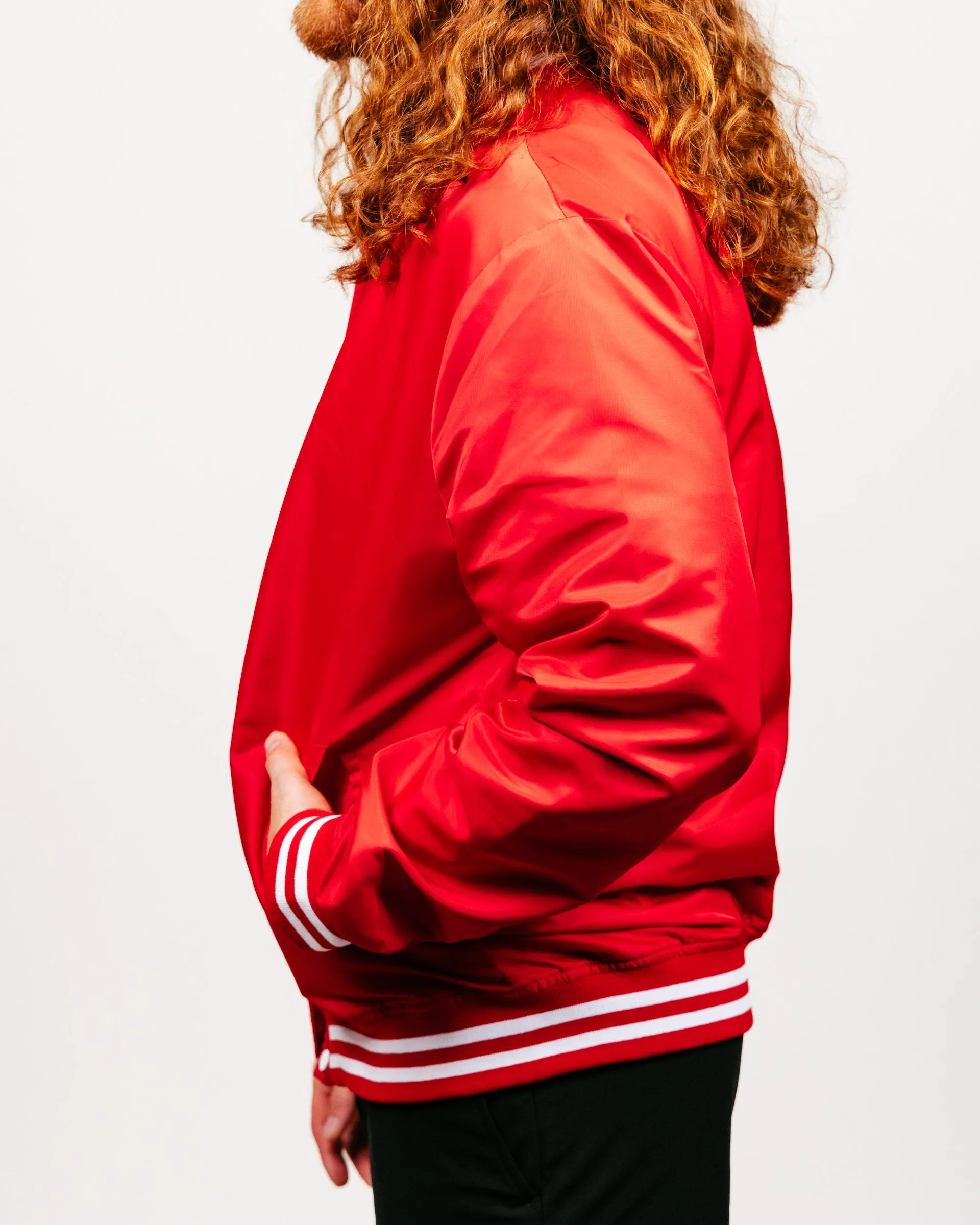 Essential Red Varsity Jacket