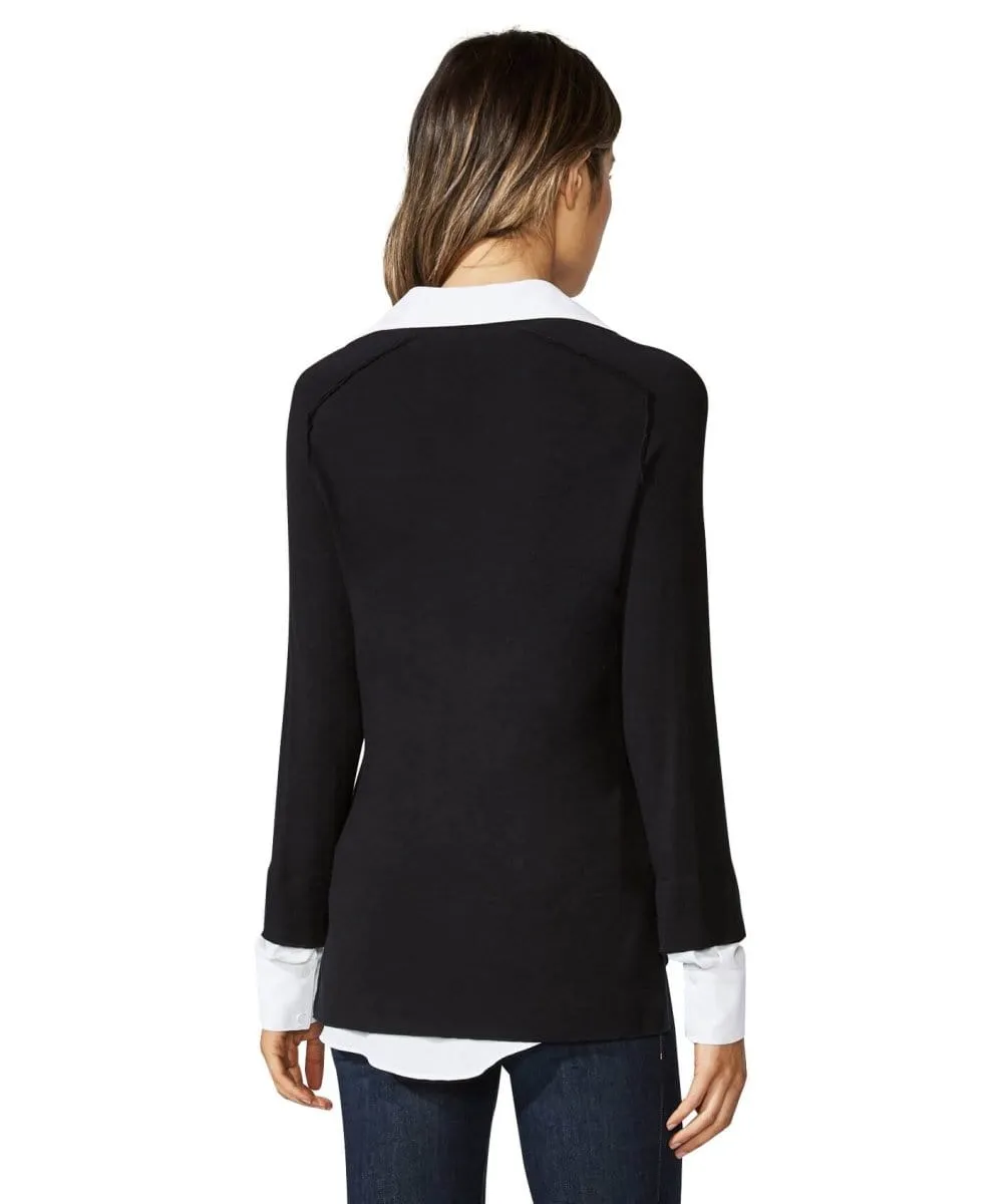 Grand Duke Sweater Top, Black