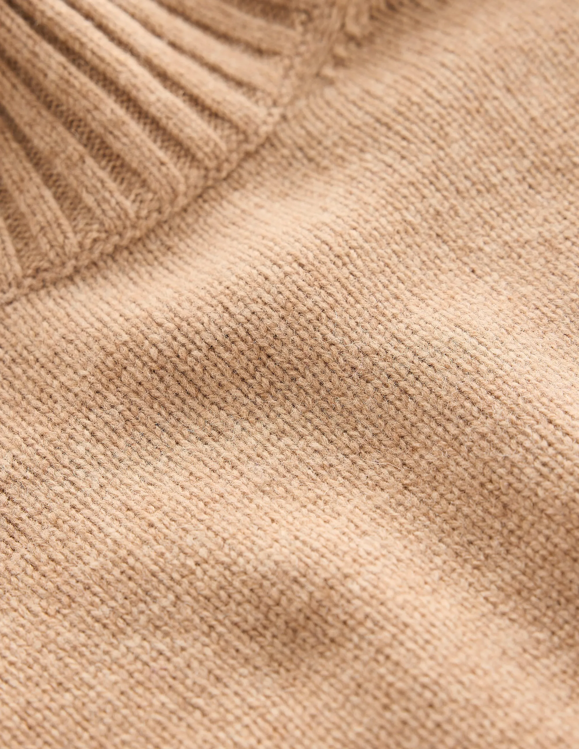 Jessica Oversized Jumper-Camel Melange, Colour Block