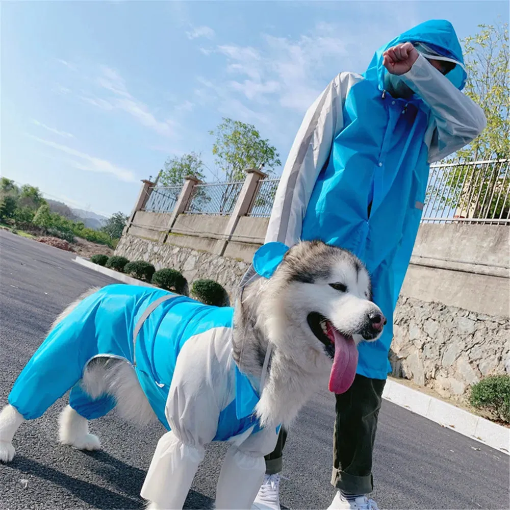 Matching Family Rain Jackets For Pet And Owner Cartoon Style All Sizes Pets