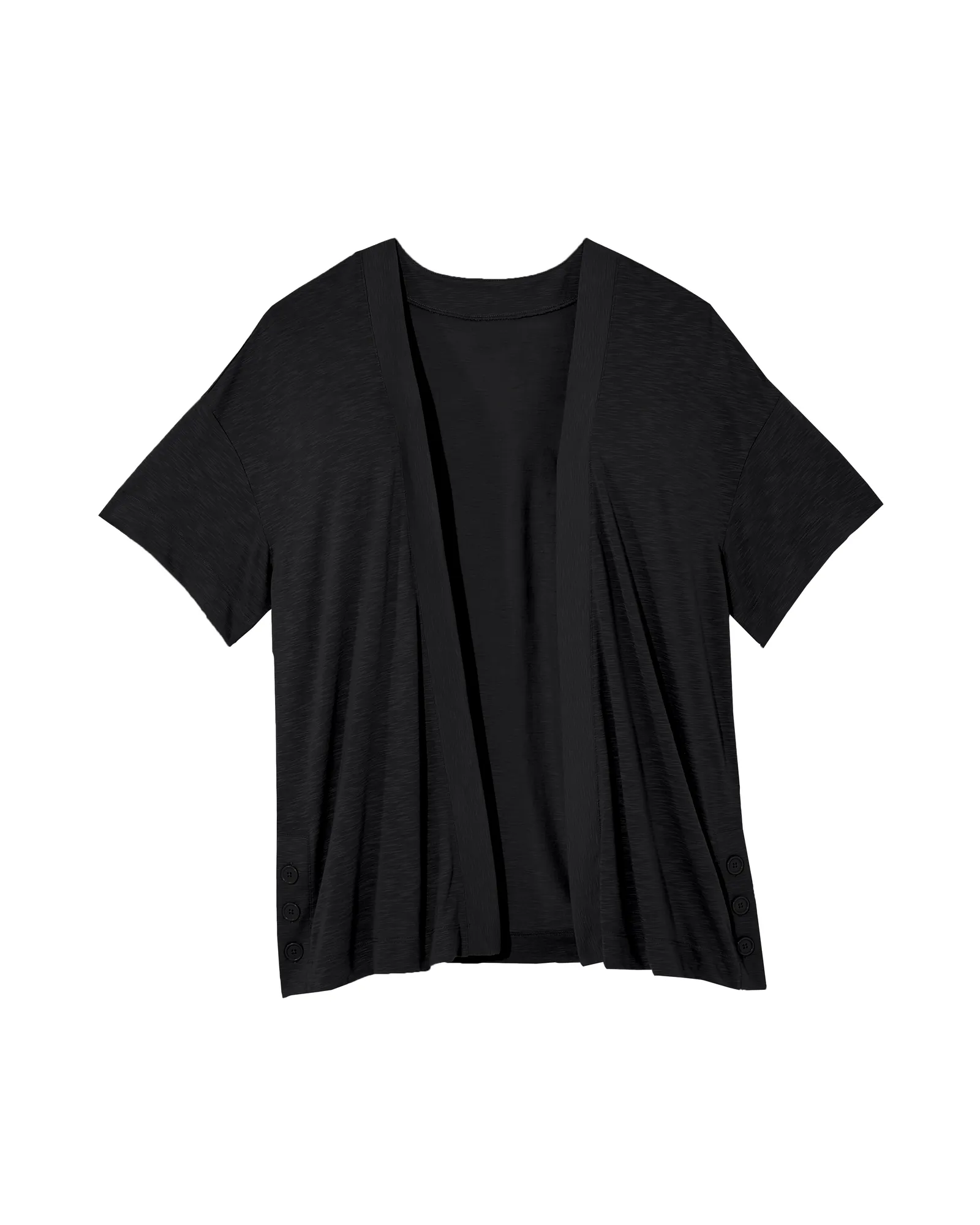 Maurice Cardigan with Side Button Detail | Black