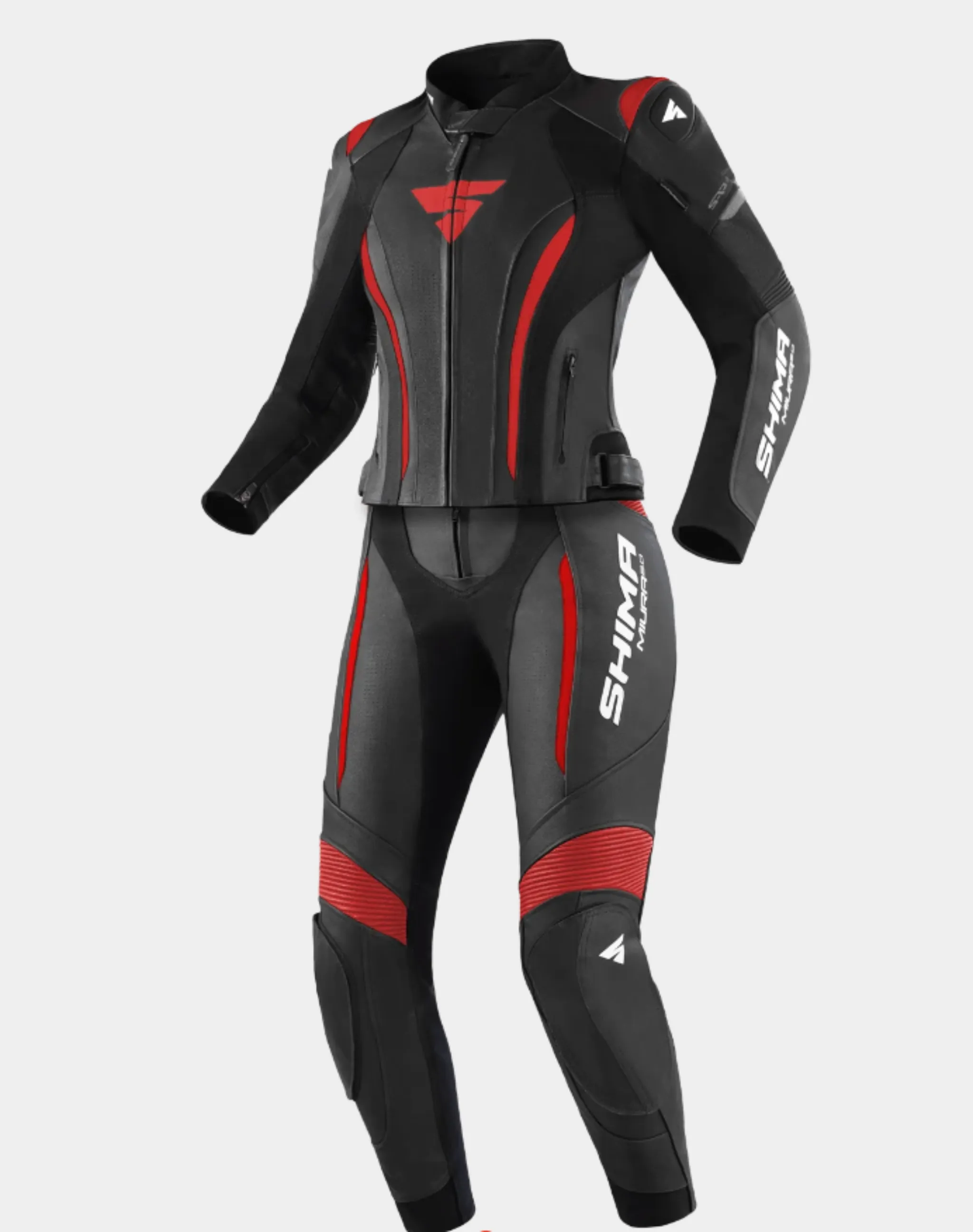 MIURA 2.0 BLACK/RED - Women's Motorcycle Leather Jacket
