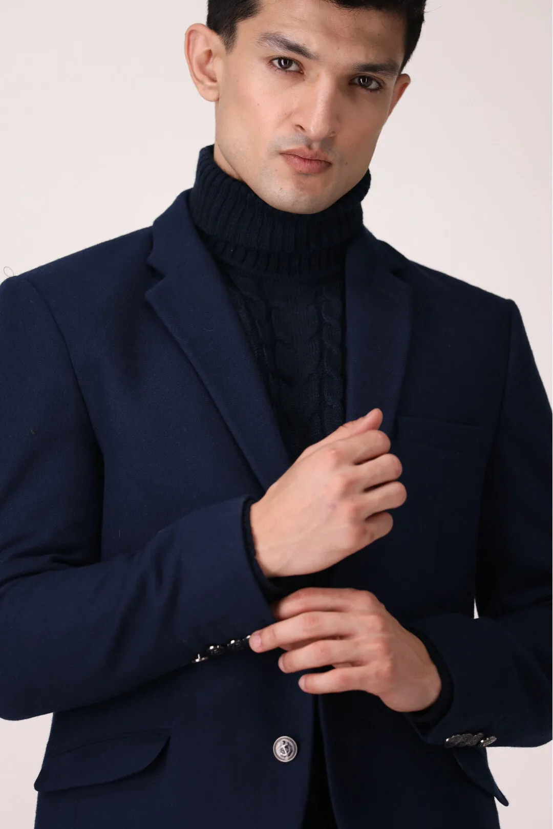 TEXTURED WINTER JACKET REGULAR FIT